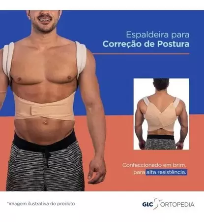 Espaldeira para Postura em Brim GLC: Conforto e Suporte - Image 3