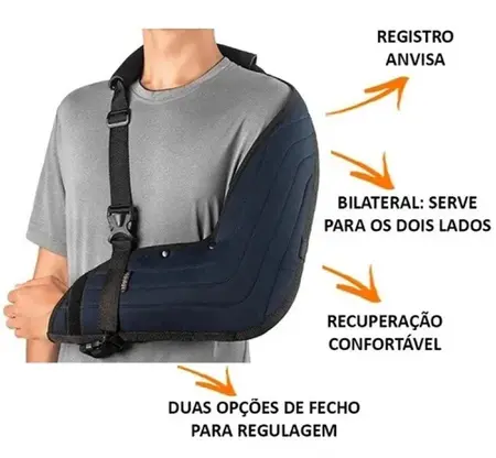 Tipoia Estofada Imobilizadora Velpeau Hidrolight Preta - Image 2