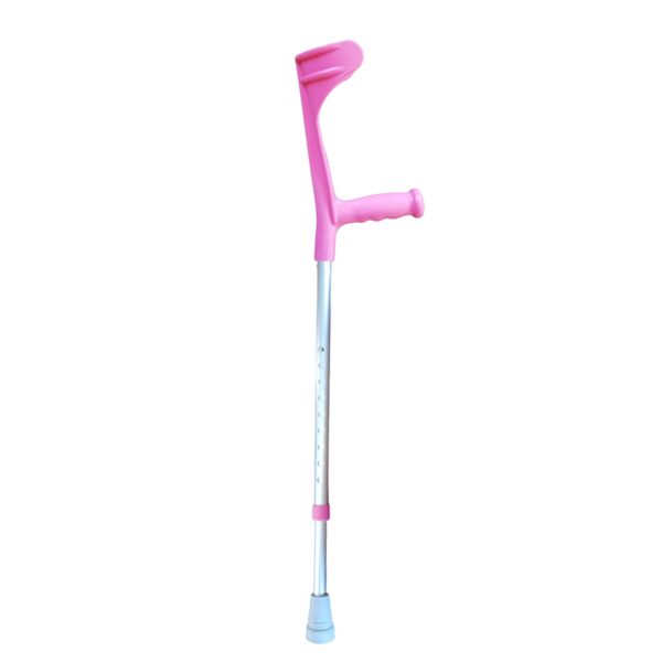 Muleta Infantil Canadense Apoio Fixo Rosa - DB216