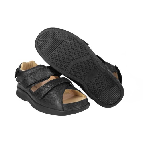 Sandalia Terapêutico Preto Sanatek 7005 Provence