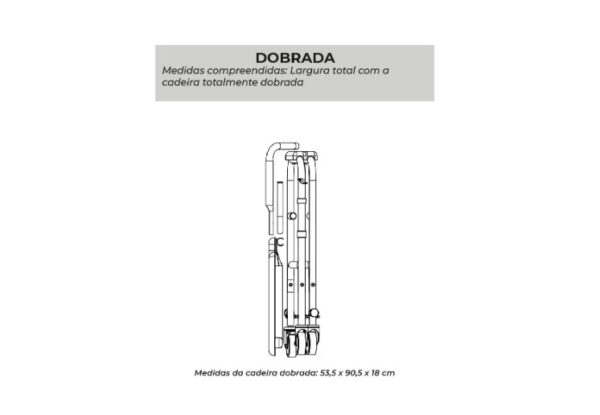 Cadeira de Banho Higiênica Dobrável e Desmontável até 120 Kg DELLAMED - Image 4