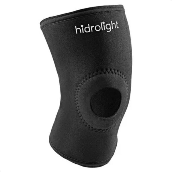 Joelheira Neoprene Reforço Patelar Longa Preta Hidrolight - Image 3