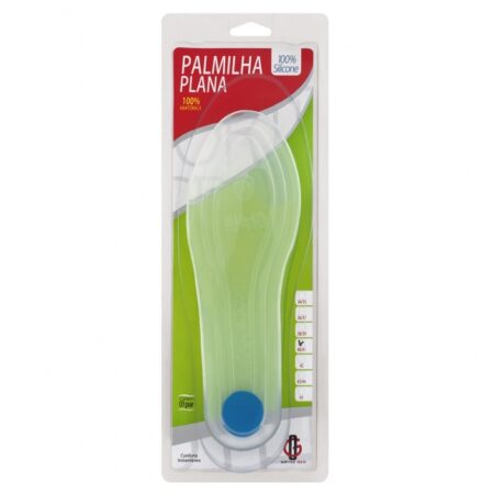 PALMILHA  SILICONE PLANA COM PONTO AZUL  - ORTHO GEN -