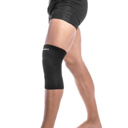 JOELHEIRA EM NEOPRENE LONGA SIMPLES - DE300 - PRETA - - Image 3