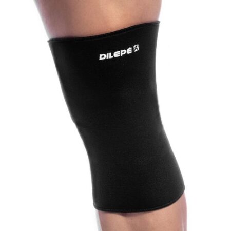 JOELHEIRA EM NEOPRENE LONGA SIMPLES - DE300 - PRETA -