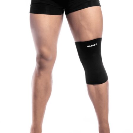 JOELHEIRA EM NEOPRENE LONGA SIMPLES - DE300 - PRETA - - Image 4