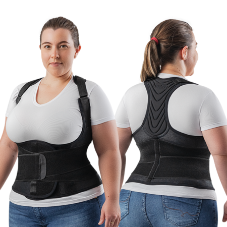 CORRETOR POSTURAL MODEL  -  HIDROLIGHT - LARGO  - PRETO - - Image 2
