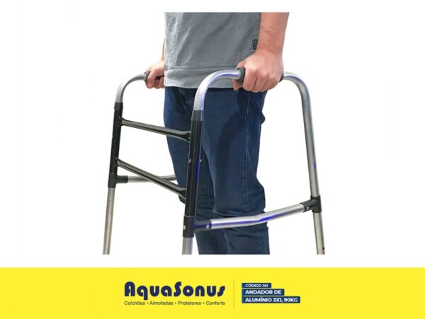 ANDADOR DE ALUMINIO 3 EM 1 AQUASONUS 90kg - Image 2