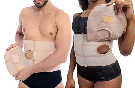 Faixa Abdominal 3 paineis P/ Colostomia