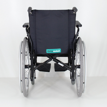 Cadeira De Rodas Dobrável em X Resistente MOD OS1 150kg ORTOMOBIL - CINZA - Image 2
