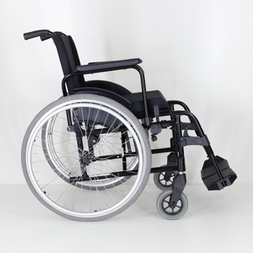 Cadeira De Rodas Dobrável em X Resistente MOD OS1 150kg ORTOMOBIL - CINZA - Image 4